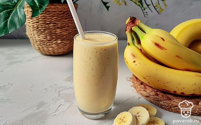 Банановый смузи — Рецепт с фото