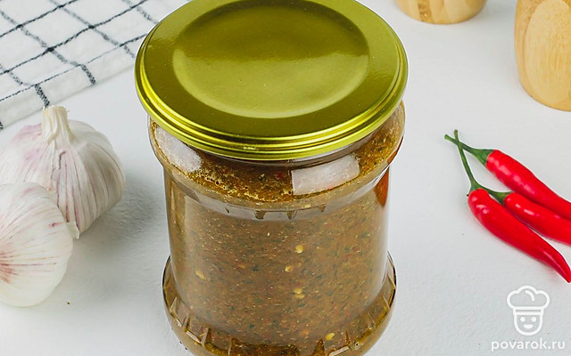 Аджика из горького перца по-грузински — Рецепт с фото