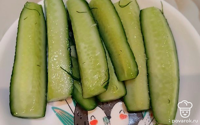 Малосольные огурчики в пакете за 1 час — Рецепт с фото