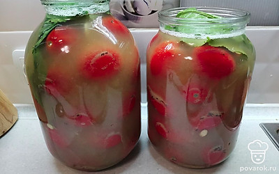 Залить рассолом. 