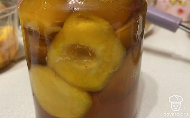 Персики в сиропе на зиму — Рецепт с фото