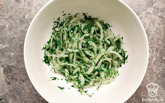 Маринованный репчатый лук с укропом — Рецепт с фото