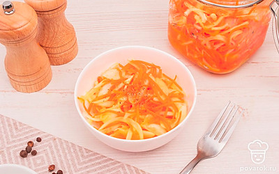 Через необходимый интервал времени, снимите пленку, перемешайте и подавайте к столу.