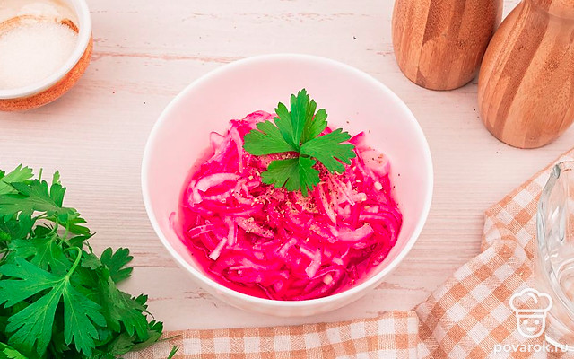 Маринованный красный лук — Рецепт с фото