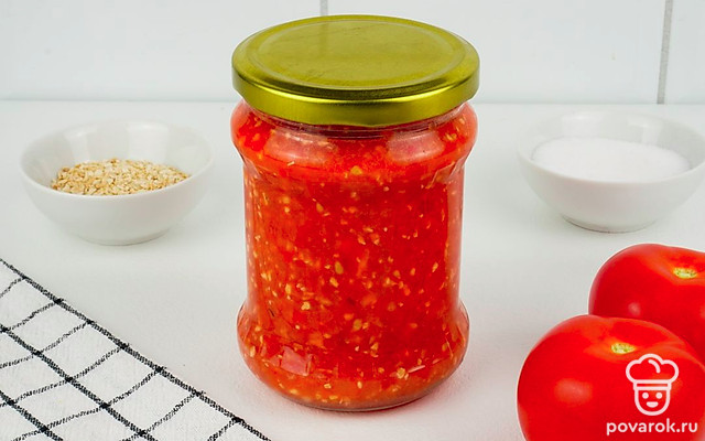 Хренодер с помидорами на зиму — Рецепт с фото