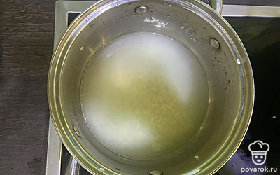 Рис отварите в пропорции 1 к 1.