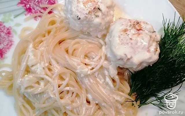 Фрикадельки из индейки в сливках — Рецепт с фото