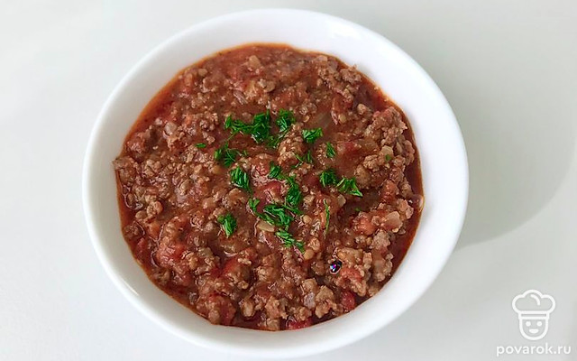 Мясной соус к гарниру — Рецепт с фото
