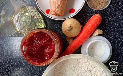 Подготовим продукты.