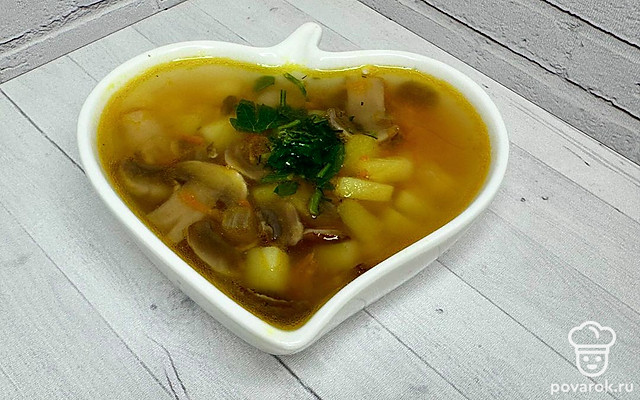 Домашний грибной суп — Рецепт с фото