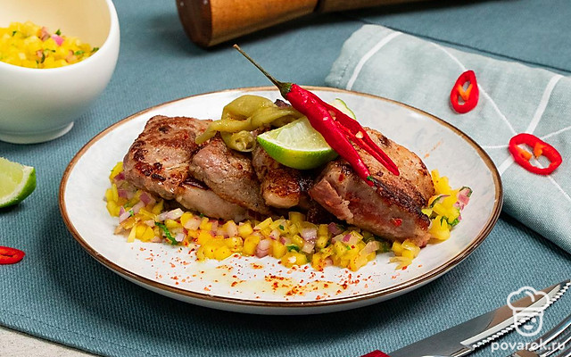 Острый соус сальса из манго — Рецепт с фото