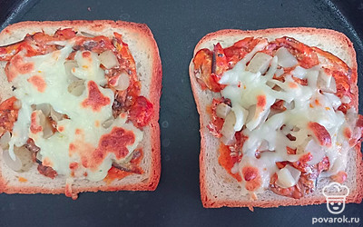 Запекайте 5 минут при температуре 200 градусов. 