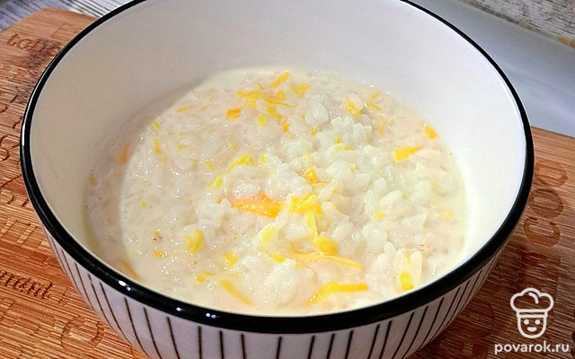 Рисовая молочная каша с тыквой — Рецепт с фото