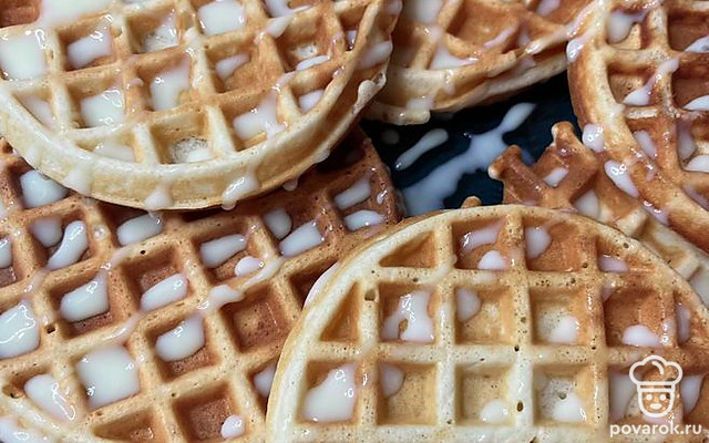 Невероятно вкусные вафли по очень простому рецепту — Рецепт с фото
