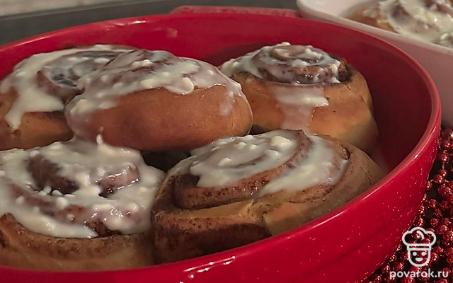 Синнабоны с творожным кремом — Рецепт с фото