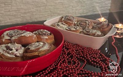  Эти булочки украсят любой новогодний стол.