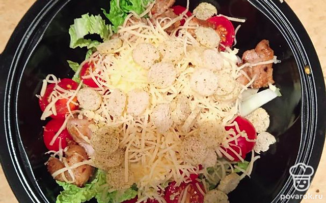 Овощной салат с курицей — Рецепт с фото