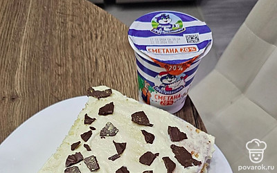 Воздушный нежный и очень вкусный торт готов! Подавайте к чаю порционно.