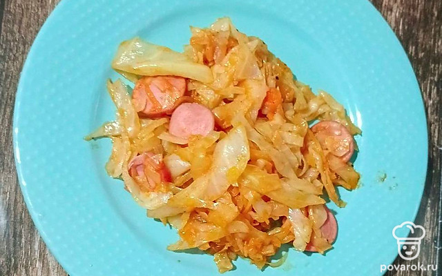 Солянка с квашеной капустой и сосисками — Рецепт с фото