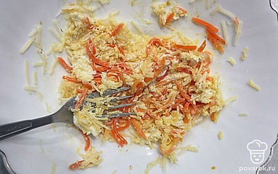 Все перемешайте. Это будет начинка.