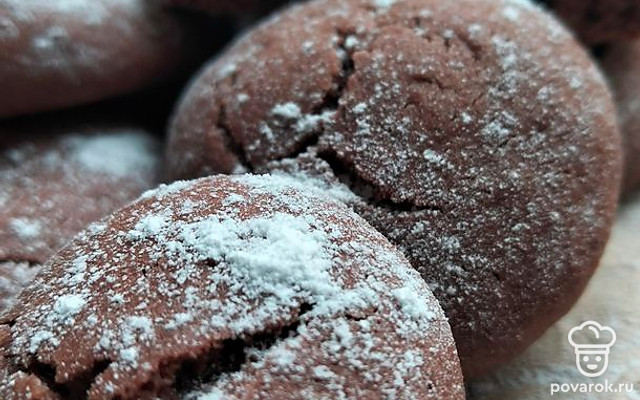 Печенье «Шоколадные трещинки» — Рецепт с фото