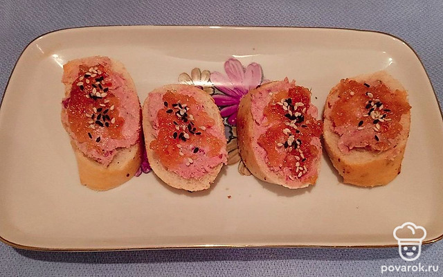 Багет с паштетом и апельсиновым джемом — Рецепт с фото
