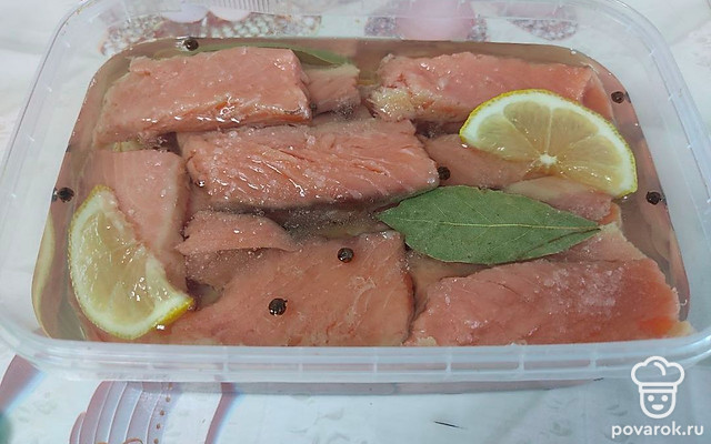 Пресерва из красной рыбы — Рецепт с фото