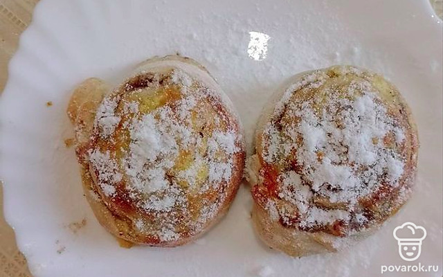 Рулет на закваске с творогом и корицей — Рецепт с фото