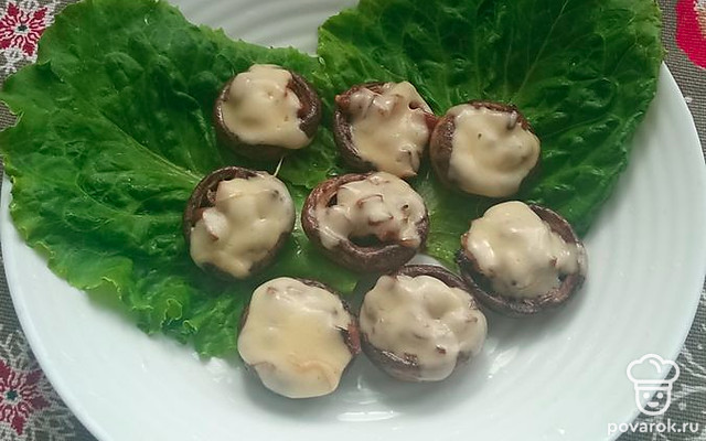 Фаршированные грибы «Закусочные» — Рецепт с фото