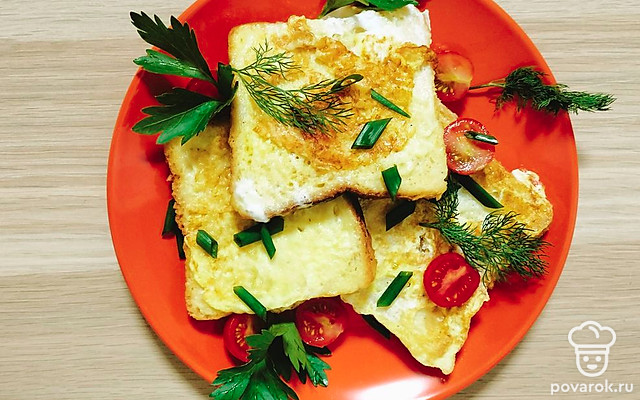 Сырные гренки на завтрак — Рецепт с фото