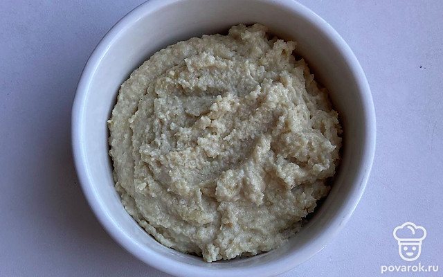 Кунжутная паста с лимонным соком и оливковым маслом — Рецепт с фото