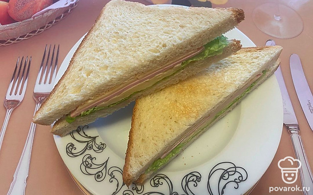Сэндвич «Европейский завтрак» — Рецепт с фото