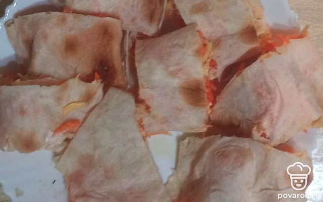 Армянский лаваш с сыром и морковью — Рецепт с фото