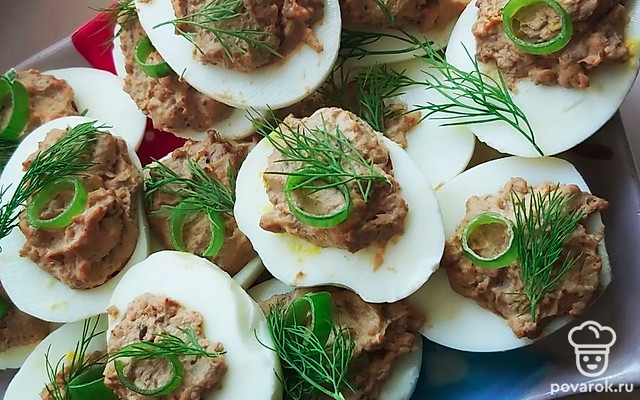 Закуска «Печень на облачке» — Рецепт с фото