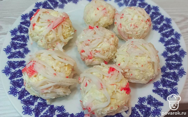 Крабовые шарики «Праздничные» — Рецепт с фото