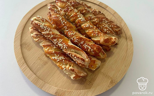 Сырные палочки-спиральки — Рецепт с фото