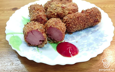 Подайте с любимым соусом. 