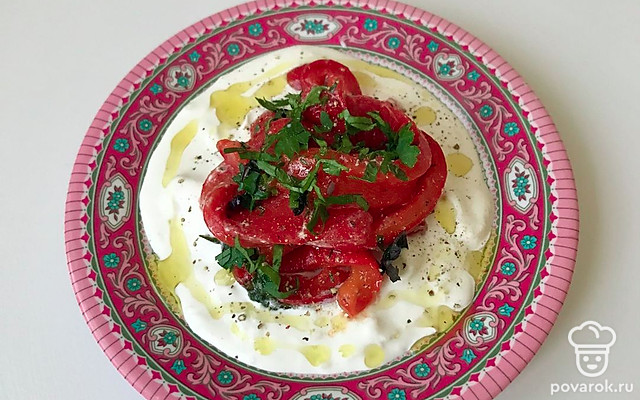 Маринованный перец со страчателлой — Рецепт с фото