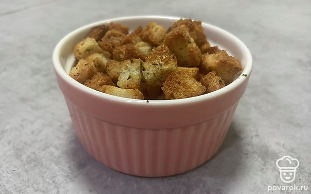 Домашние сухарики с итальянскими травами — Рецепт с фото