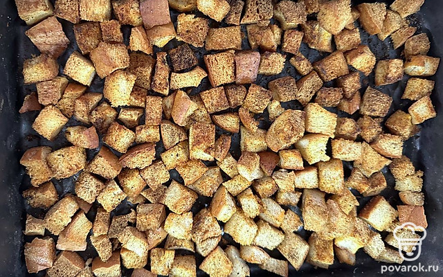 Сухарики домашние со специями — Рецепт с фото