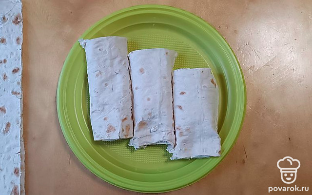 Лаваш с творогом на перекус — Рецепт с фото