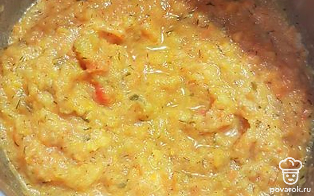 Кабачковая икра с зеленью — Рецепт с фото