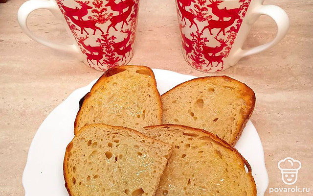 Утренний кофе с тостами — Рецепт с фото