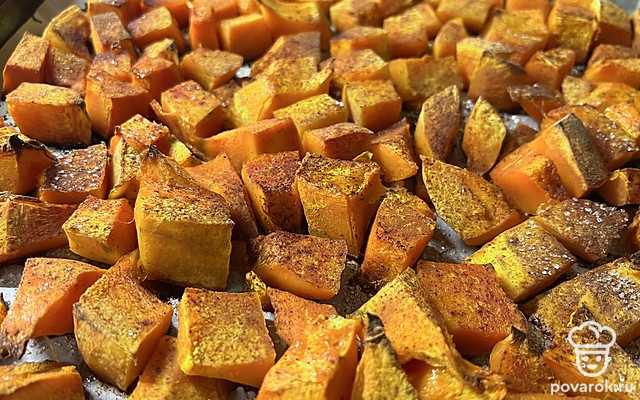 Запеченная тыква для перекуса — Рецепт с фото