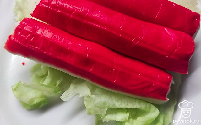 Фаршированные крабовые палочки — Рецепт с фото