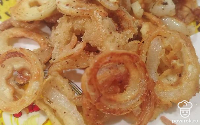 Луковые колечки в кляре — Рецепт с фото