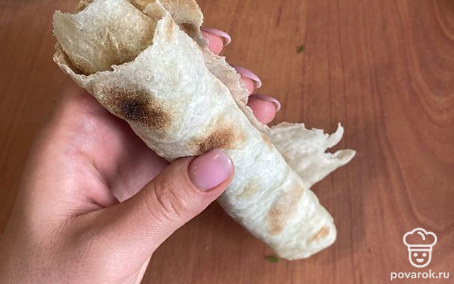 Армянский бртуч с сыром и кинзой — Рецепт с фото