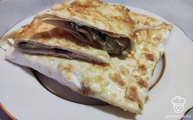 Пирожки из лаваша с картошкой и грибами — Рецепт с фото