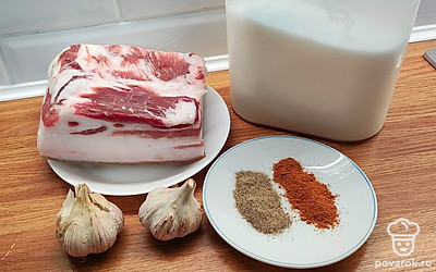 Приготовьте все ингредиенты.