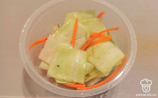 Маринованная капуста с морковью — Рецепт с фото